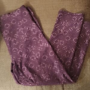 Fabletics Purple Patterned Leggings